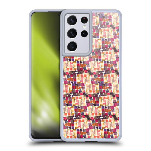 Ninola Patterns Minimal Crochet Soft Gel Case for Samsung Galaxy S21 Ultra 5G & MagSafe