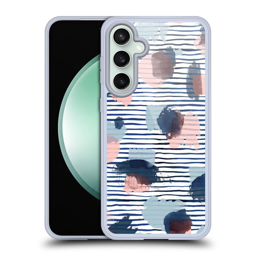 Ninola Patterns Graphic Thoughts Dots Blue Soft Gel Case for Samsung Galaxy S23 FE 5G & MagSafe