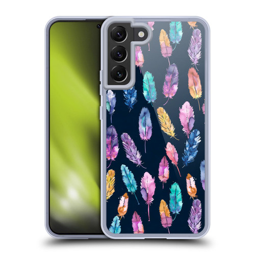 Ninola Patterns 4 Boho Feathers Soft Gel Case for Samsung Galaxy S22+ 5G & MagSafe