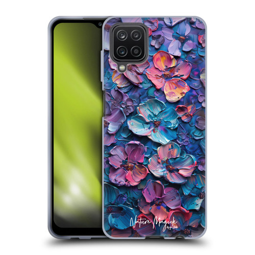 Nature Magick Paint Blobs Blue Soft Gel Case for Samsung Galaxy A12 (2020)