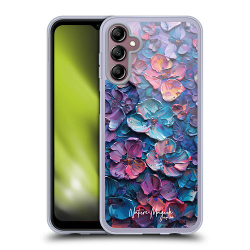 Nature Magick Paint Blobs Blue Soft Gel Case for Samsung Galaxy A14 5G