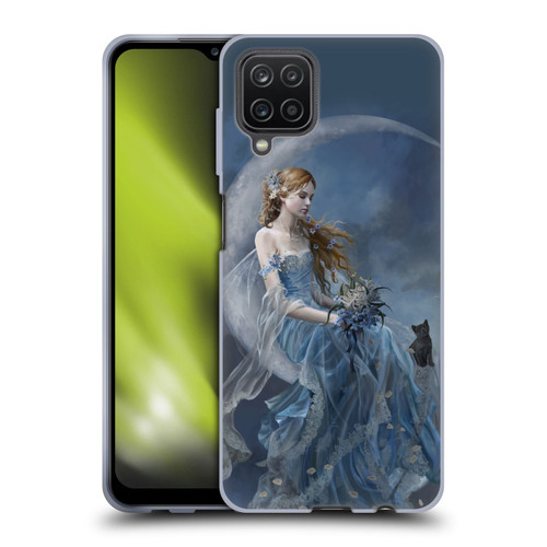 Nene Thomas Crescents Blue Fairy On Moon Kitten Soft Gel Case for Samsung Galaxy A12 (2020)