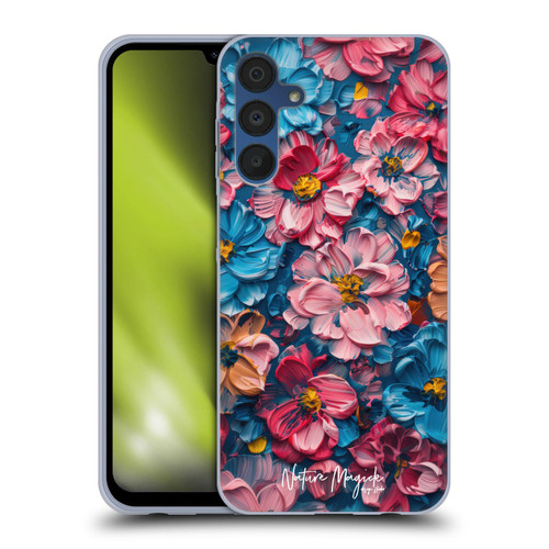 Nature Magick Paint Blobs Elegant Soft Gel Case for Samsung Galaxy A15 & MagSafe