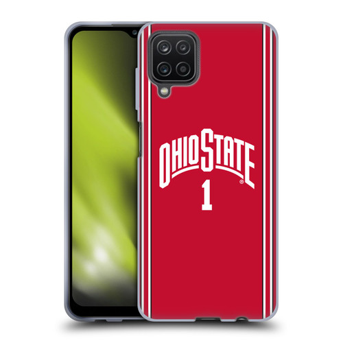 Ohio State University Jersey Basketball Home Soft Gel Case for Samsung Galaxy A12 (2020)