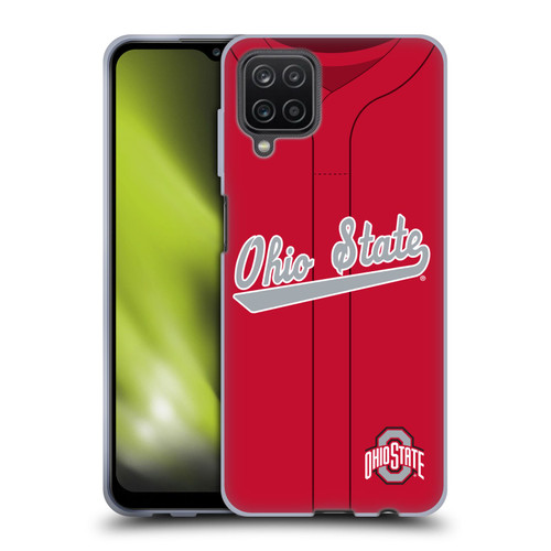 Ohio State University Jersey Baseball Away Soft Gel Case for Samsung Galaxy A12 (2020)