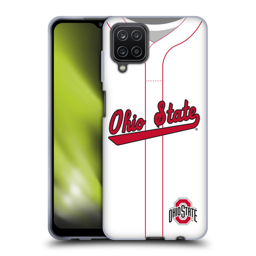 Ohio State University Jersey Baseball Home Soft Gel Case for Samsung Galaxy A12 (2020)