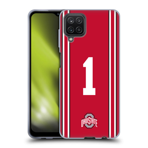 Ohio State University Jersey Football Home Soft Gel Case for Samsung Galaxy A12 (2020)