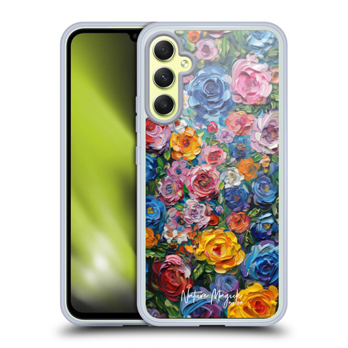 Nature Magick Paint Blobs Buds Soft Gel Case for Samsung Galaxy A34 5G