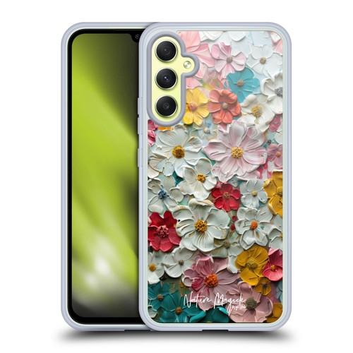 Nature Magick Paint Blobs Colorful Soft Gel Case for Samsung Galaxy A34 5G