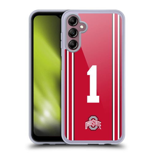 Ohio State University Jersey Football Home Soft Gel Case for Samsung Galaxy A14 5G
