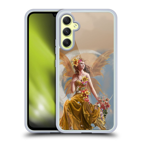Nene Thomas Crescents Earth Fairy On Moon Soft Gel Case for Samsung Galaxy A34 5G