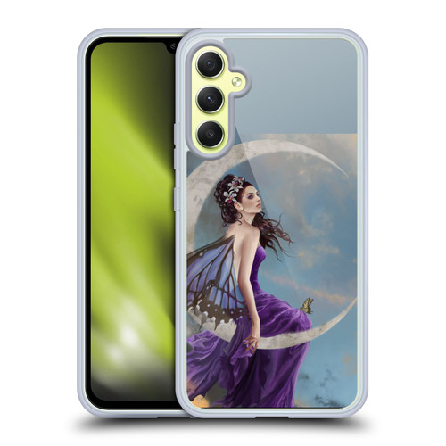 Nene Thomas Crescents Moon Amethyst Fairy Soft Gel Case for Samsung Galaxy A34 5G