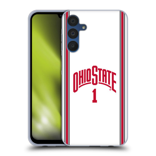 Ohio State University Jersey Basketball Away Soft Gel Case for Samsung Galaxy A15 & MagSafe