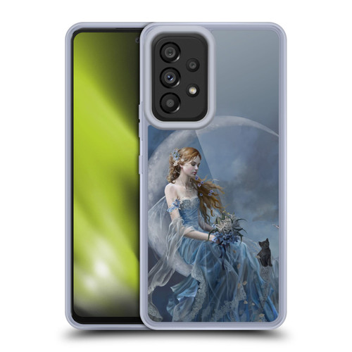 Nene Thomas Crescents Blue Fairy On Moon Kitten Soft Gel Case for Samsung Galaxy A53 5G (2022)