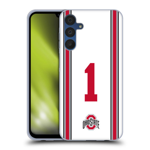 Ohio State University Jersey Football Away Soft Gel Case for Samsung Galaxy A15 & MagSafe
