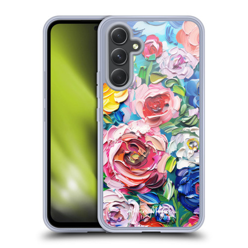 Nature Magick Paint Blobs Bloom Soft Gel Case for Samsung Galaxy A54 5G