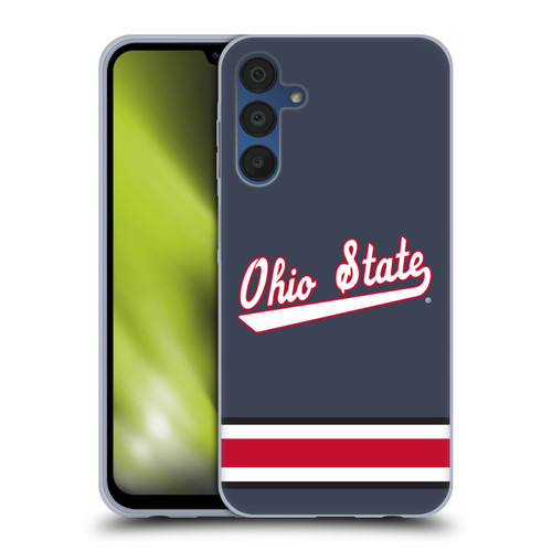 Ohio State University Jersey Hockey Outdoor Soft Gel Case for Samsung Galaxy A15 & MagSafe