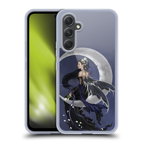 Nene Thomas Crescents Solace Fairy Sitting On Moon Soft Gel Case for Samsung Galaxy A54 5G