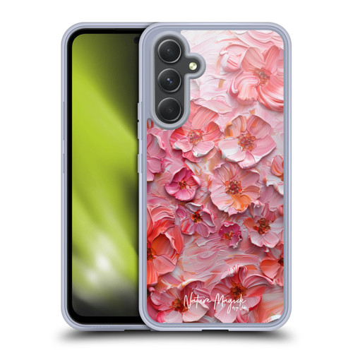 Nature Magick Paint Blobs Poppy Soft Gel Case for Samsung Galaxy A54 5G