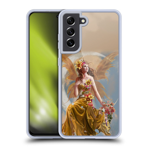 Nene Thomas Crescents Earth Fairy On Moon Soft Gel Case for Samsung Galaxy S21 FE 5G & MagSafe