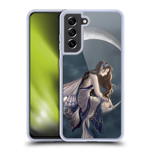 Nene Thomas Crescents Memory Fairy Sitting On Moon Soft Gel Case for Samsung Galaxy S21 FE 5G & MagSafe