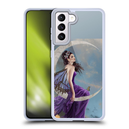 Nene Thomas Crescents Moon Amethyst Fairy Soft Gel Case for Samsung Galaxy S21 5G & MagSafe