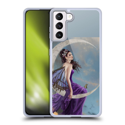Nene Thomas Crescents Moon Amethyst Fairy Soft Gel Case for Samsung Galaxy S21+ 5G & MagSafe