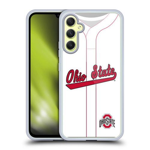 Ohio State University Jersey Baseball Home Soft Gel Case for Samsung Galaxy A34 5G