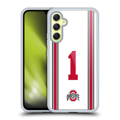 Ohio State University Jersey Football Away Soft Gel Case for Samsung Galaxy A34 5G