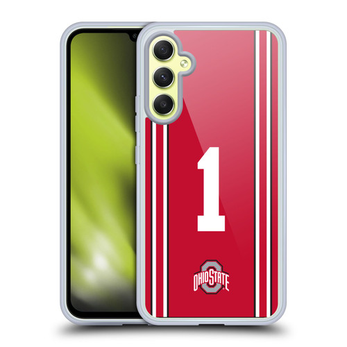 Ohio State University Jersey Football Home Soft Gel Case for Samsung Galaxy A34 5G