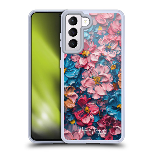Nature Magick Paint Blobs Elegant Soft Gel Case for Samsung Galaxy S21 5G & MagSafe