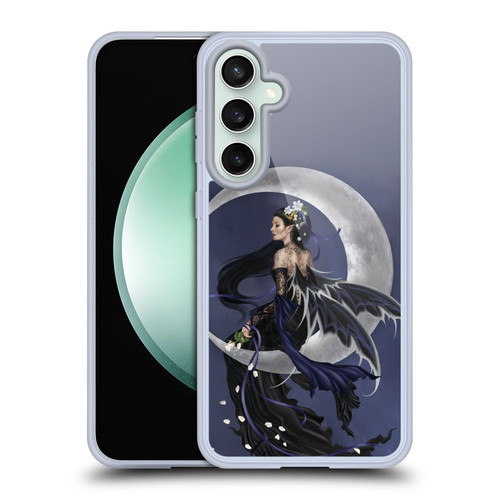 Nene Thomas Crescents Solace Fairy Sitting On Moon Soft Gel Case for Samsung Galaxy S23 FE 5G & MagSafe