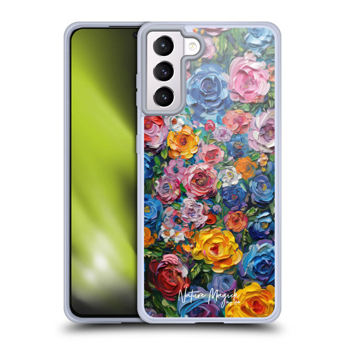 Nature Magick Paint Blobs Buds Soft Gel Case for Samsung Galaxy S21+ 5G & MagSafe