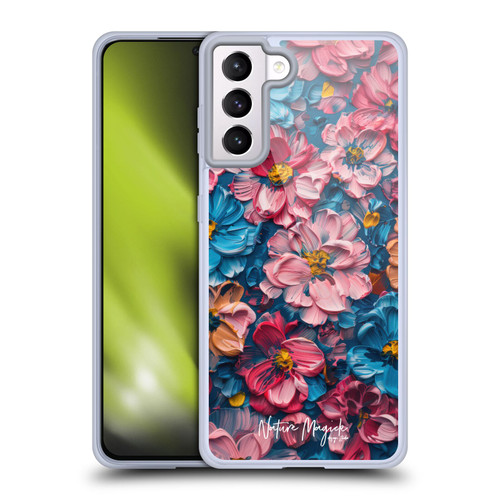 Nature Magick Paint Blobs Elegant Soft Gel Case for Samsung Galaxy S21+ 5G & MagSafe