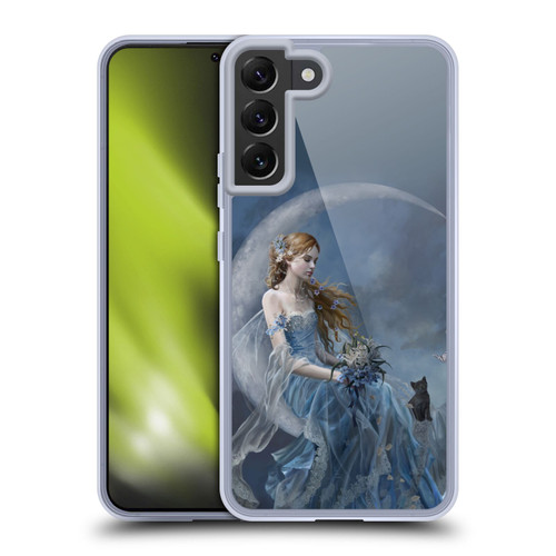 Nene Thomas Crescents Blue Fairy On Moon Kitten Soft Gel Case for Samsung Galaxy S22+ 5G & MagSafe