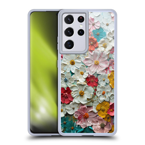 Nature Magick Paint Blobs Colorful Soft Gel Case for Samsung Galaxy S21 Ultra 5G & MagSafe