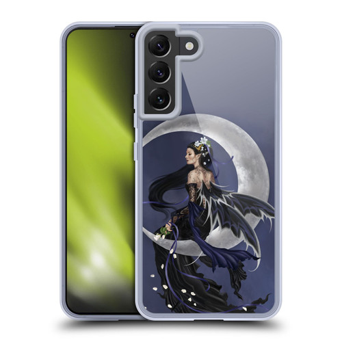 Nene Thomas Crescents Solace Fairy Sitting On Moon Soft Gel Case for Samsung Galaxy S22+ 5G & MagSafe