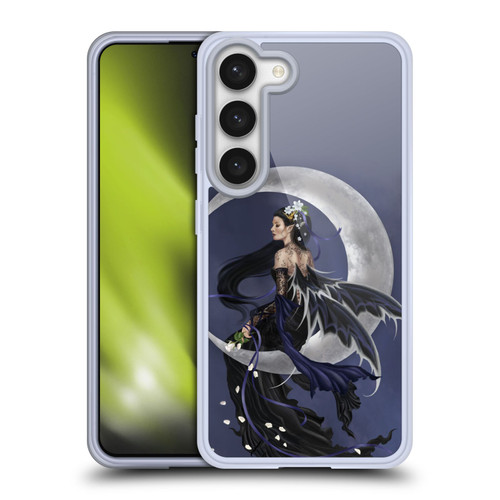 Nene Thomas Crescents Solace Fairy Sitting On Moon Soft Gel Case for Samsung Galaxy S23 5G & MagSafe