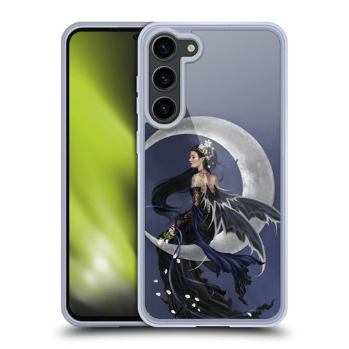 Nene Thomas Crescents Solace Fairy Sitting On Moon Soft Gel Case for Samsung Galaxy S23+ 5G & MagSafe