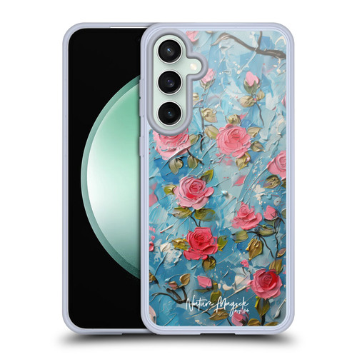 Nature Magick Paint Blobs Roses Soft Gel Case for Samsung Galaxy S23 FE 5G & MagSafe