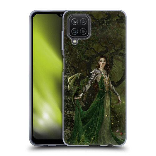 Nene Thomas Deep Forest Green Dragon Witch Of Fate Soft Gel Case for Samsung Galaxy A12 (2020)