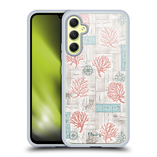 Paul Brent Coastal Coral Azul Soft Gel Case for Samsung Galaxy A34 5G