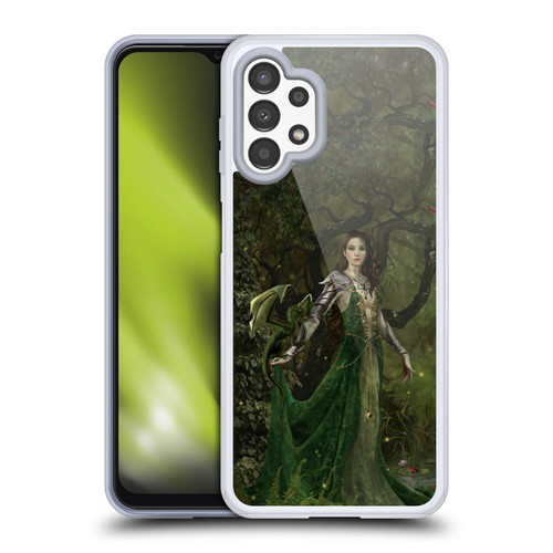 Nene Thomas Deep Forest Green Dragon Witch Of Fate Soft Gel Case for Samsung Galaxy A13 (2022)
