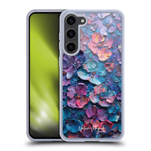 Nature Magick Paint Blobs Blue Soft Gel Case for Samsung Galaxy S23+ 5G & MagSafe