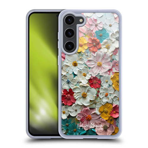 Nature Magick Paint Blobs Colorful Soft Gel Case for Samsung Galaxy S23+ 5G & MagSafe