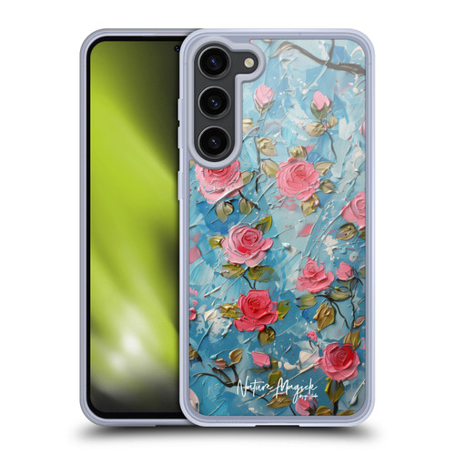 Nature Magick Paint Blobs Roses Soft Gel Case for Samsung Galaxy S23+ 5G & MagSafe