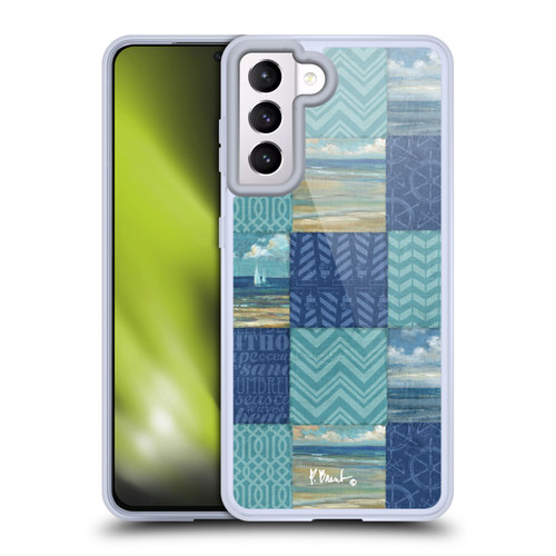Paul Brent Coastal Beach Scape Patch Work Soft Gel Case for Samsung Galaxy S21 5G & MagSafe