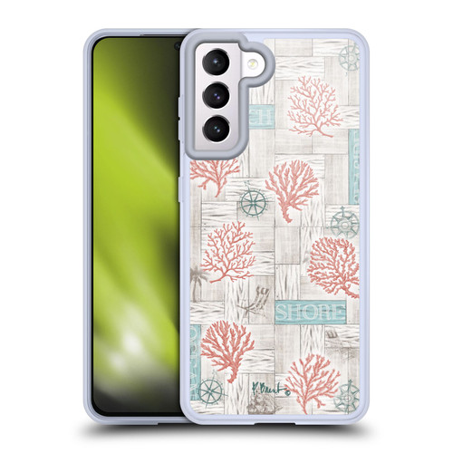 Paul Brent Coastal Coral Azul Soft Gel Case for Samsung Galaxy S21 5G & MagSafe