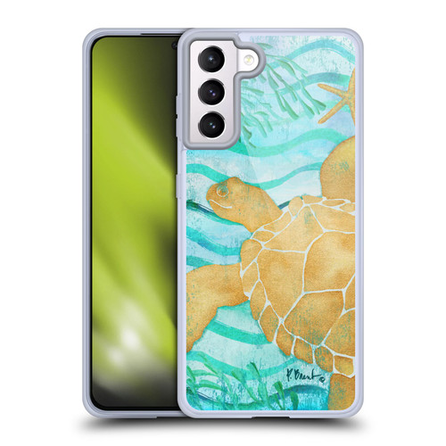 Paul Brent Coastal Aurora Turtle Soft Gel Case for Samsung Galaxy S21+ 5G & MagSafe