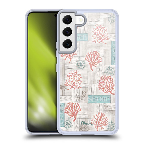 Paul Brent Coastal Coral Azul Soft Gel Case for Samsung Galaxy S22 5G & MagSafe